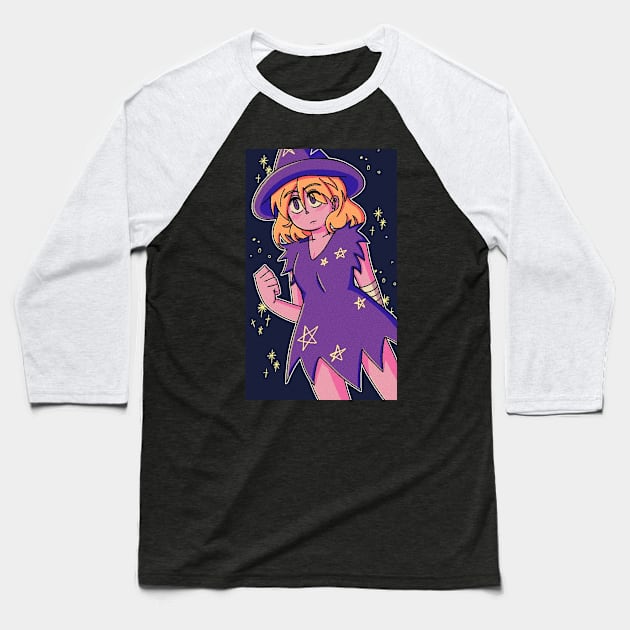 Vaporwave anime aesthetic halloween magical witch Baseball T-Shirt by KinseiNoHime